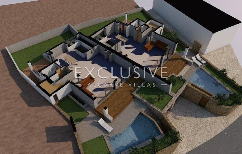 Modern 3 bedroom semi-detached villa with pool, Sta Barbara de Nexe, Algarve-1
