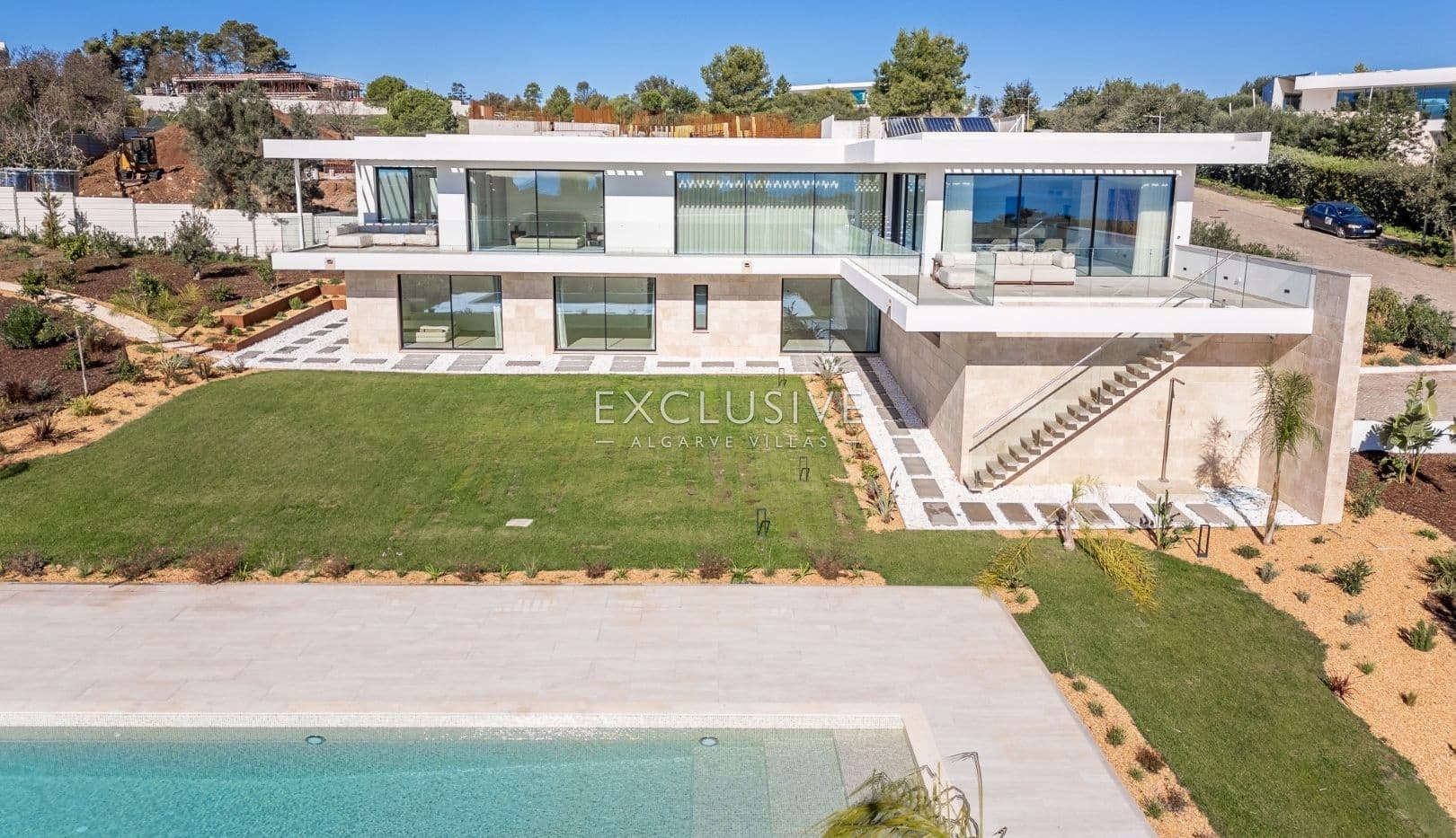 Buy 4 bedroom contemporary villa with golf and ocean views on Palmares golf course Lagos Algarve-2