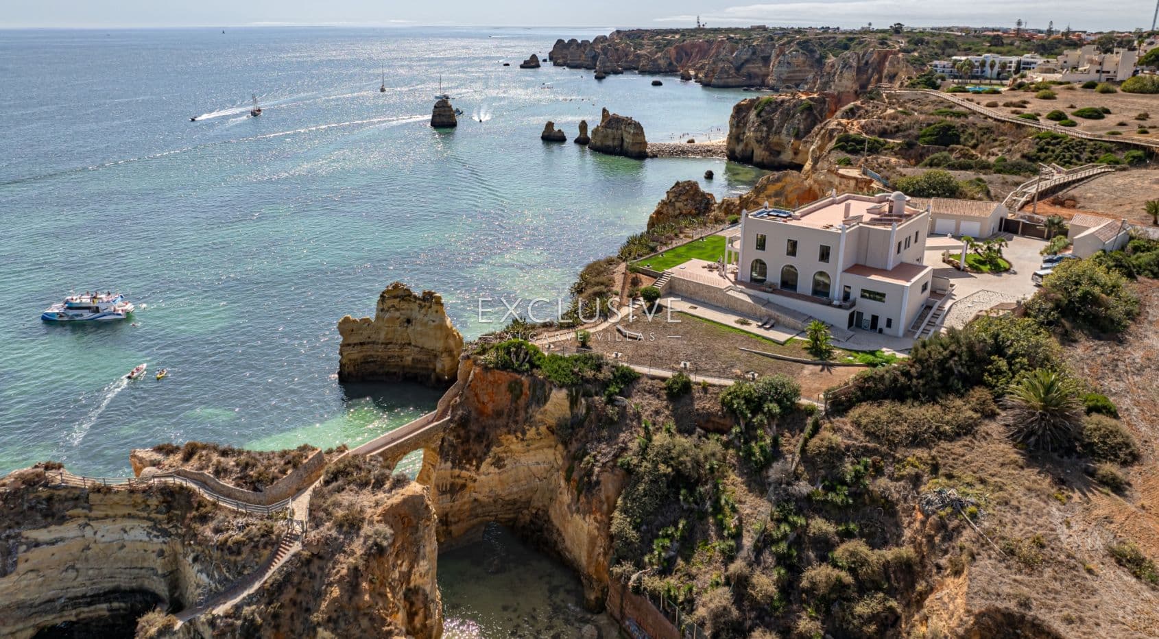 Ocean front 8 bed villa with private island in Lagos, Algarve, Portugal-2