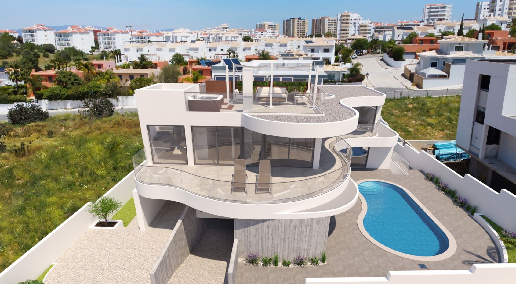 Brand New Contemporary Villa in Lagos near Porto de Mós Beach, Algarve