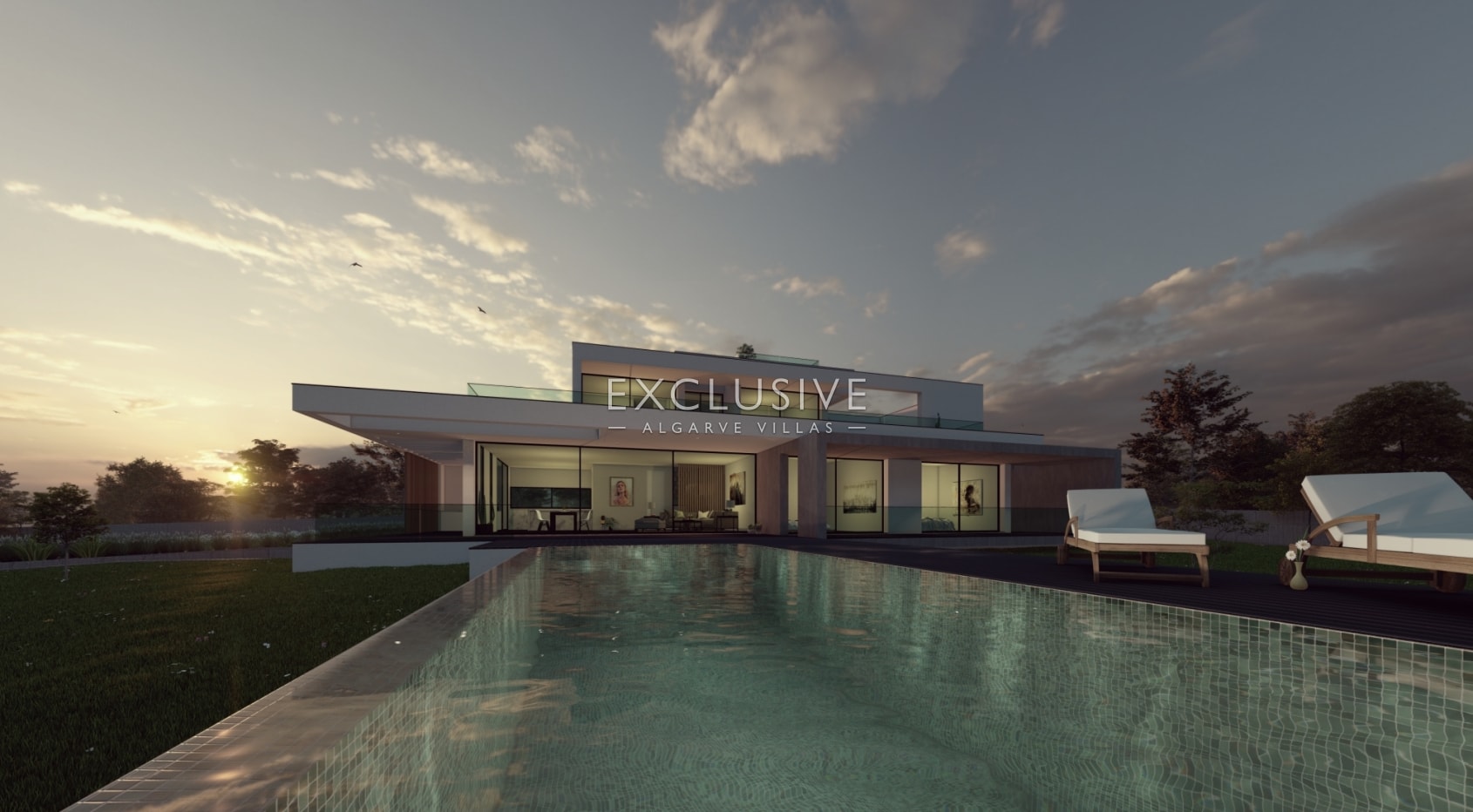 Beautiful, sea views, walking distance to beach. Modern Villa in Carvoeiro, Algarve