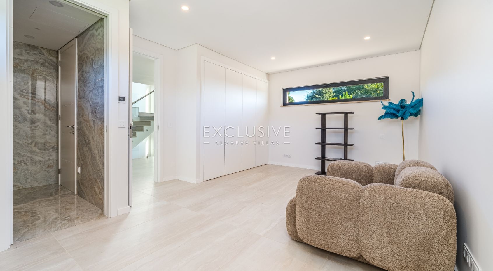 Buy 4 bedroom contemporary villa with golf and ocean views on Palmares golf course Lagos Algarve