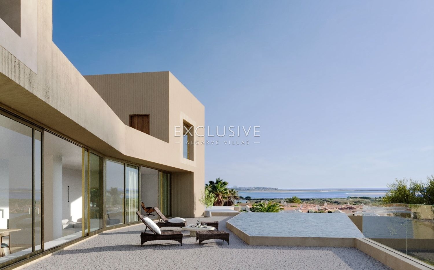 Contemporary luxury Mediterranean villa with stunning sea views in Lagos, Algarve