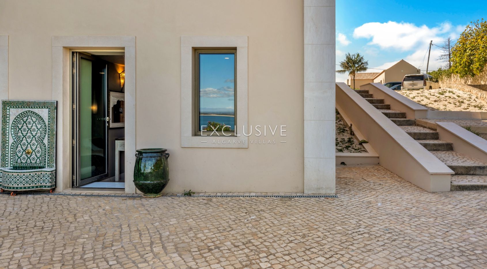 Ocean front 8 bed villa with private island in Lagos, Algarve, Portugal
