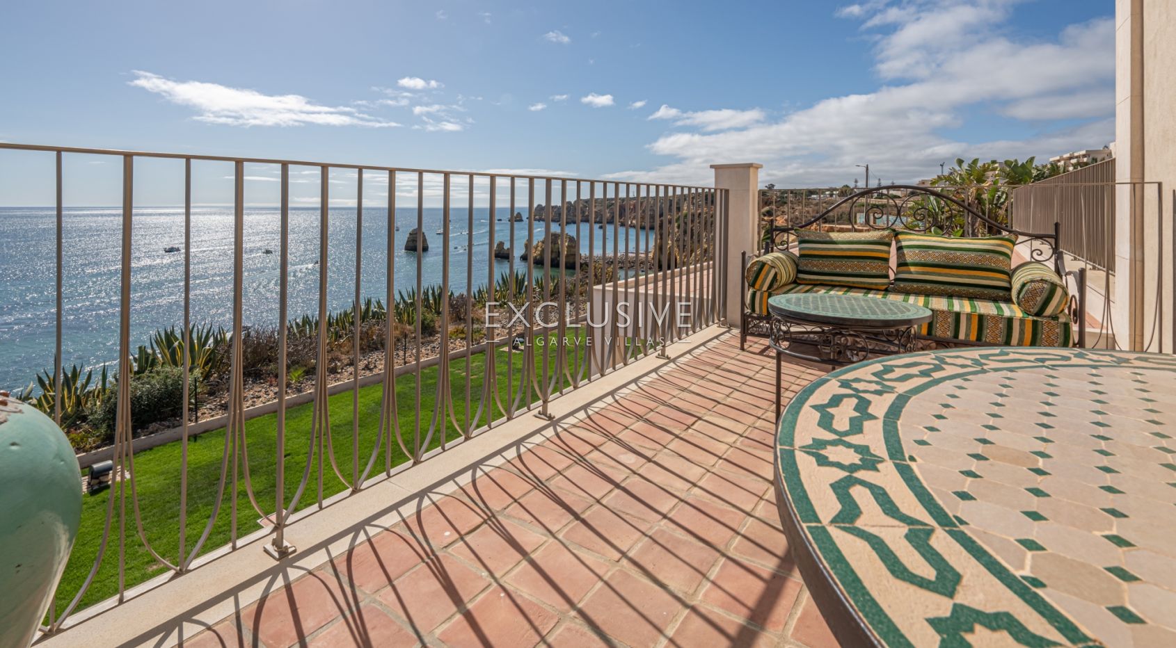 Ocean front 8 bed villa with private island in Lagos, Algarve, Portugal