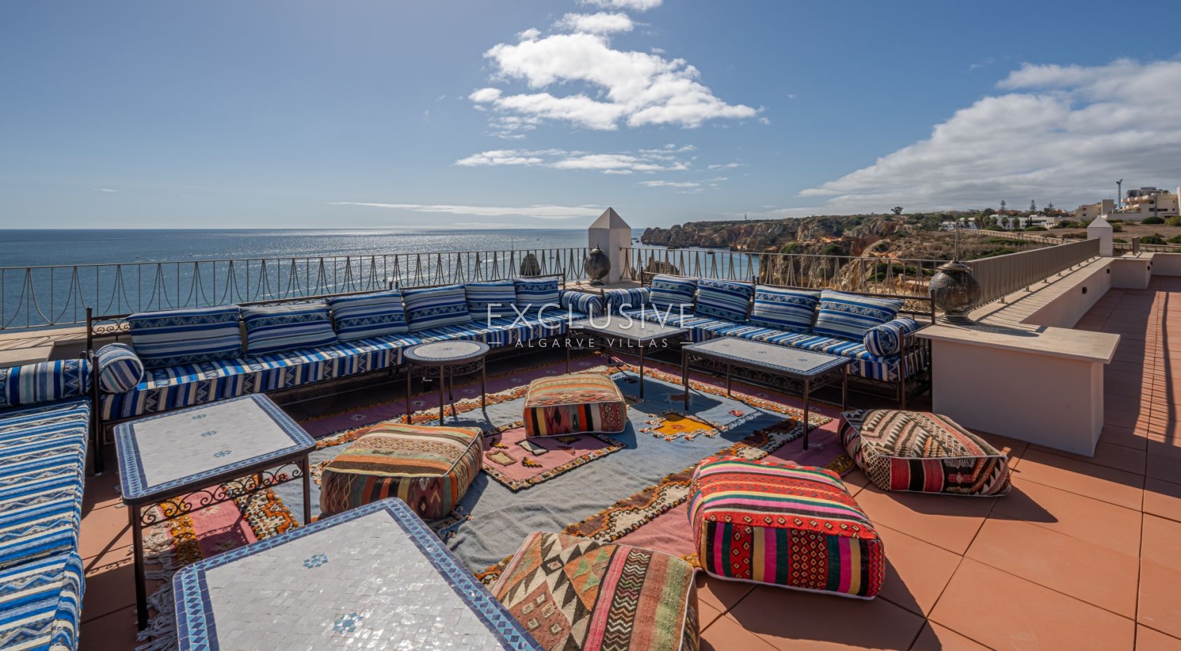 Ocean front 8 bed villa with private island in Lagos, Algarve, Portugal
