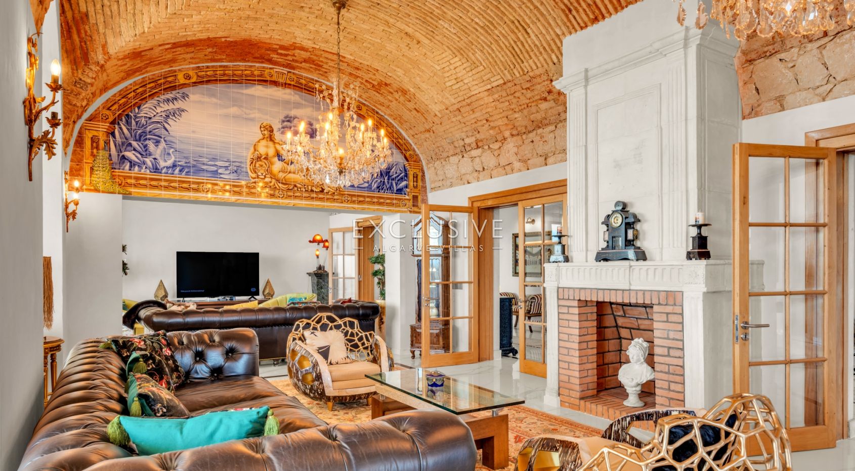 Ocean front 8 bed villa with private island in Lagos, Algarve, Portugal