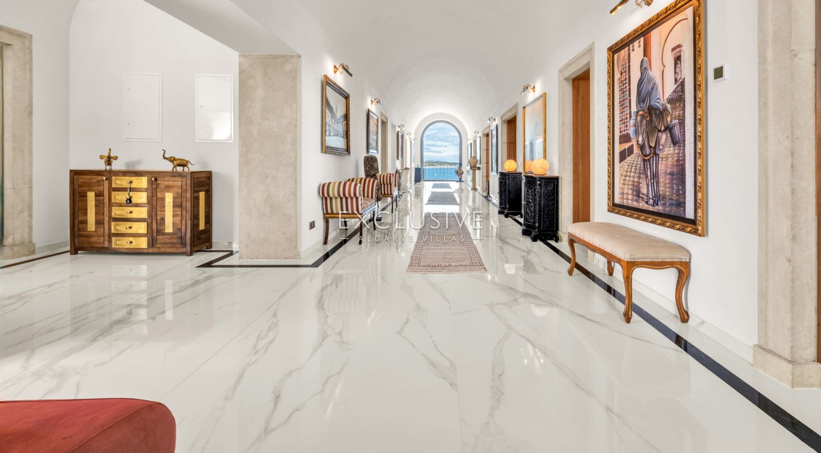 Ocean front 8 bed villa with private island in Lagos, Algarve, Portugal