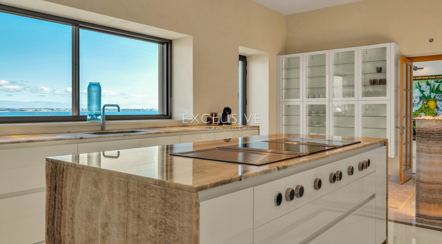 Ocean front 8 bed villa with private island in Lagos, Algarve, Portugal