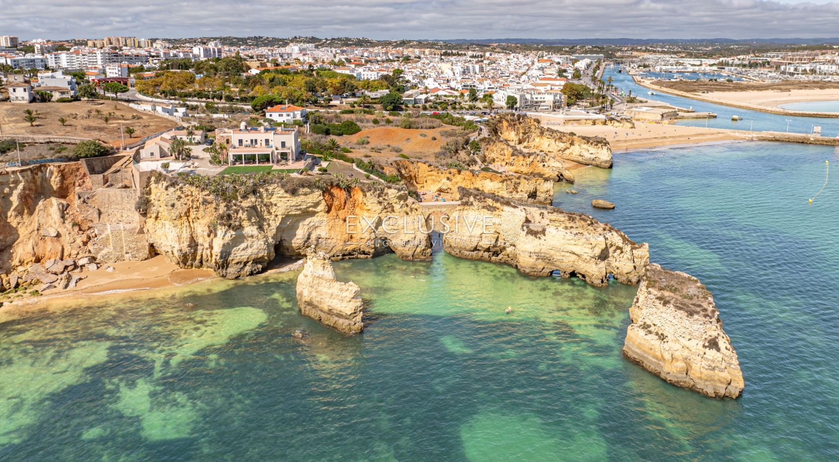 Ocean front 8 bed villa with private island in Lagos, Algarve, Portugal