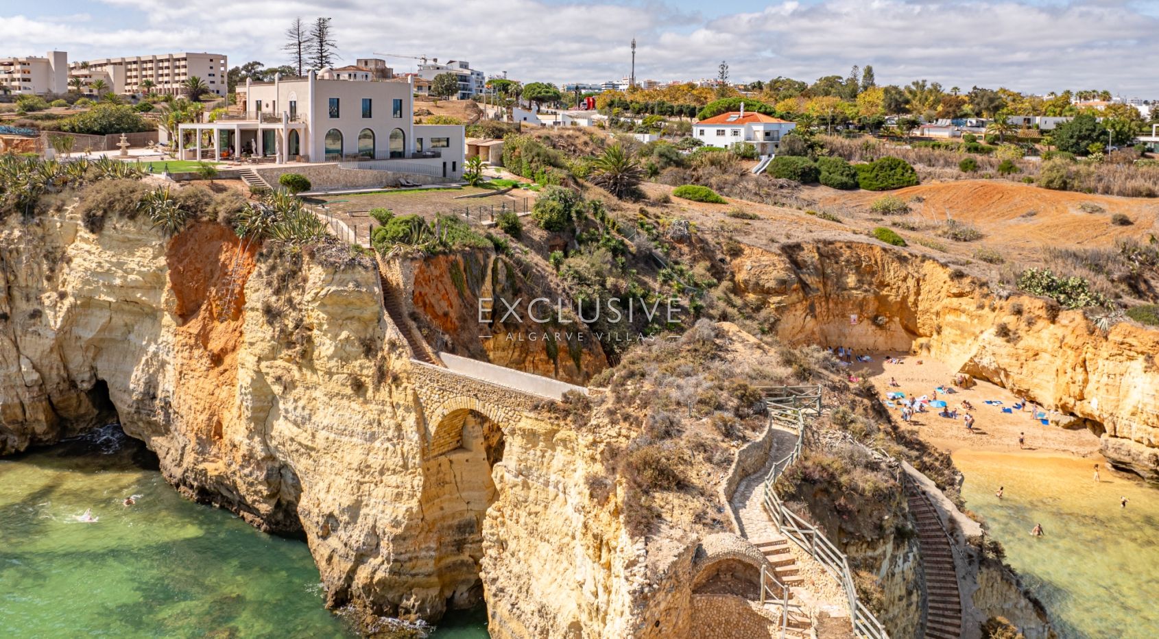 Ocean front 8 bed villa with private island in Lagos, Algarve, Portugal