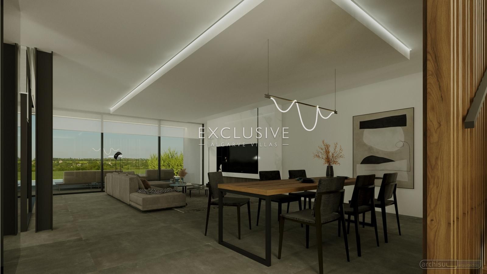 Luxury contemporary villa on a golf couse in Vilamoura, Algarve