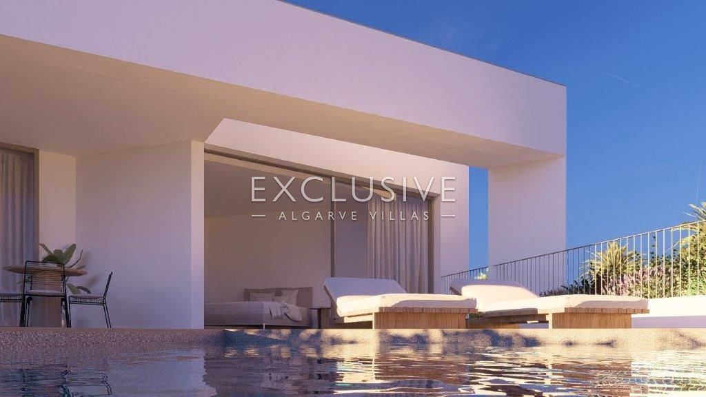 Building plot with approved project by renowned architect close to centre of Luz, Algarve