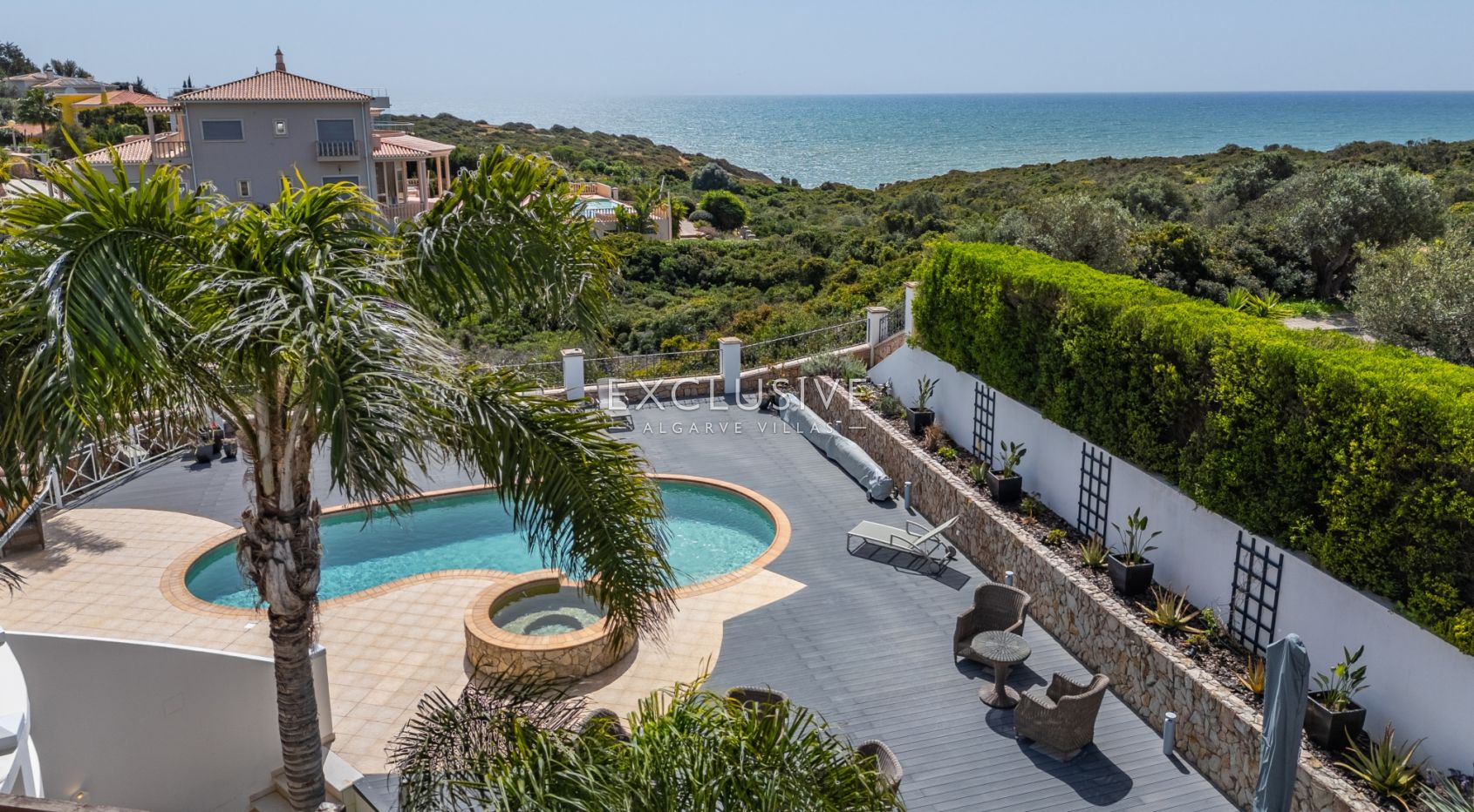 4+3 bedroom first line ocean front villa with cliff and sea views Carvoeiro, Algarve