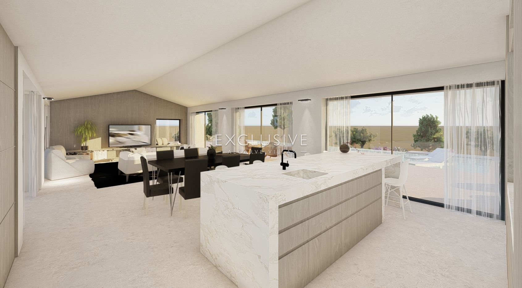 Large plot for construction with approved project, Lagoa, Algarve