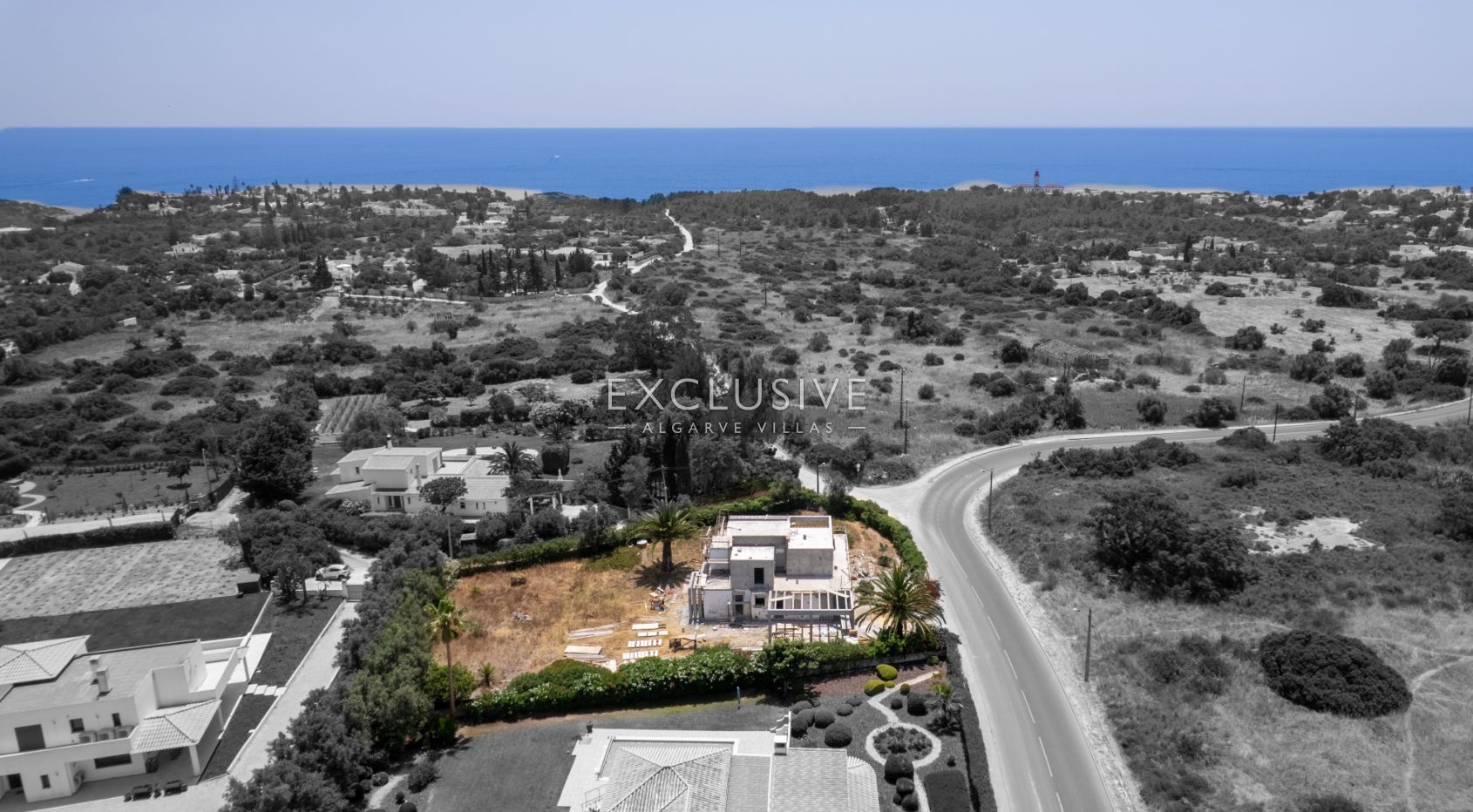 near Carvoeiro Alfanzina lighthouse renovated 4 bedroom ocean view villa with private pool