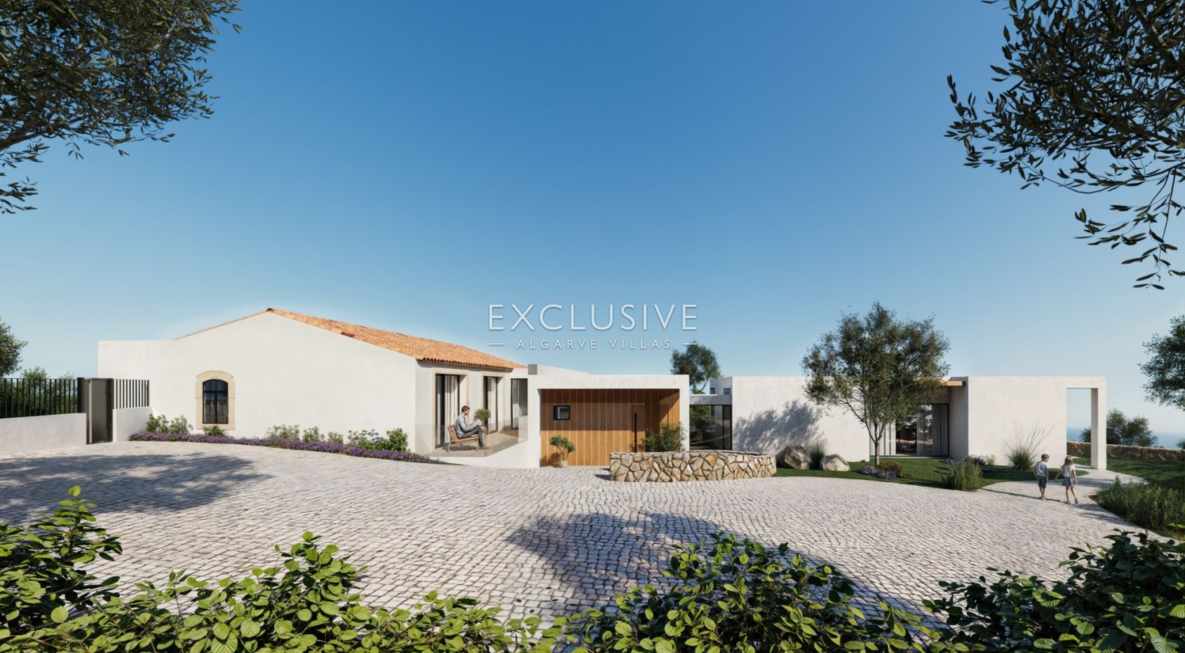 New build 3 bedrooms villa with pool and coastal views near Loule, Algarve