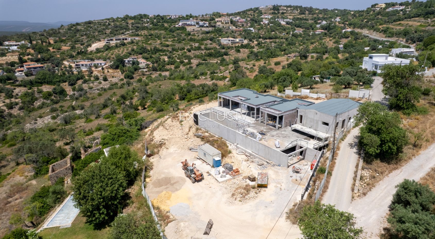 New build 3 bedrooms villa with pool and coastal views near Loule, Algarve