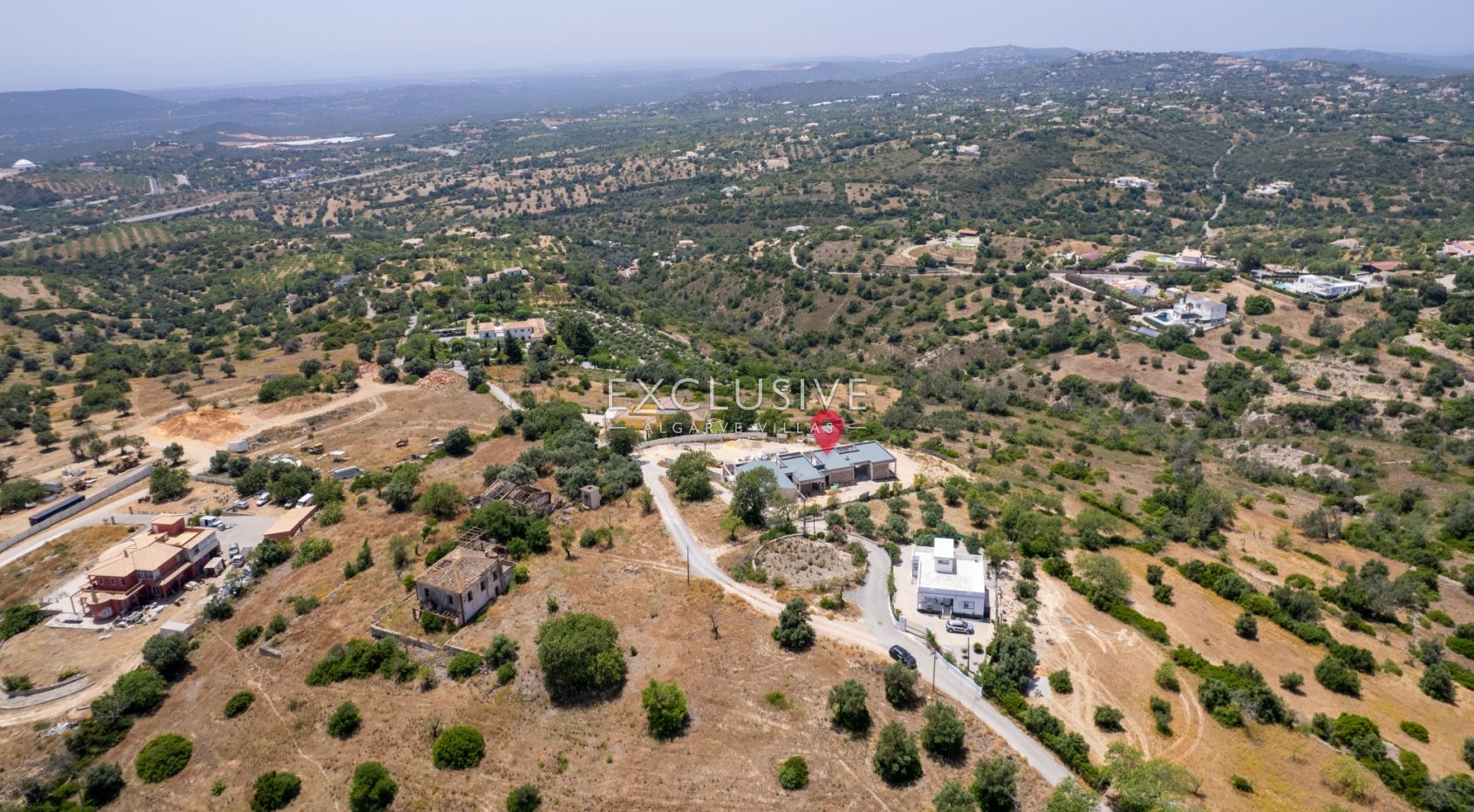 New build 3 bedrooms villa with pool and coastal views near Loule, Algarve