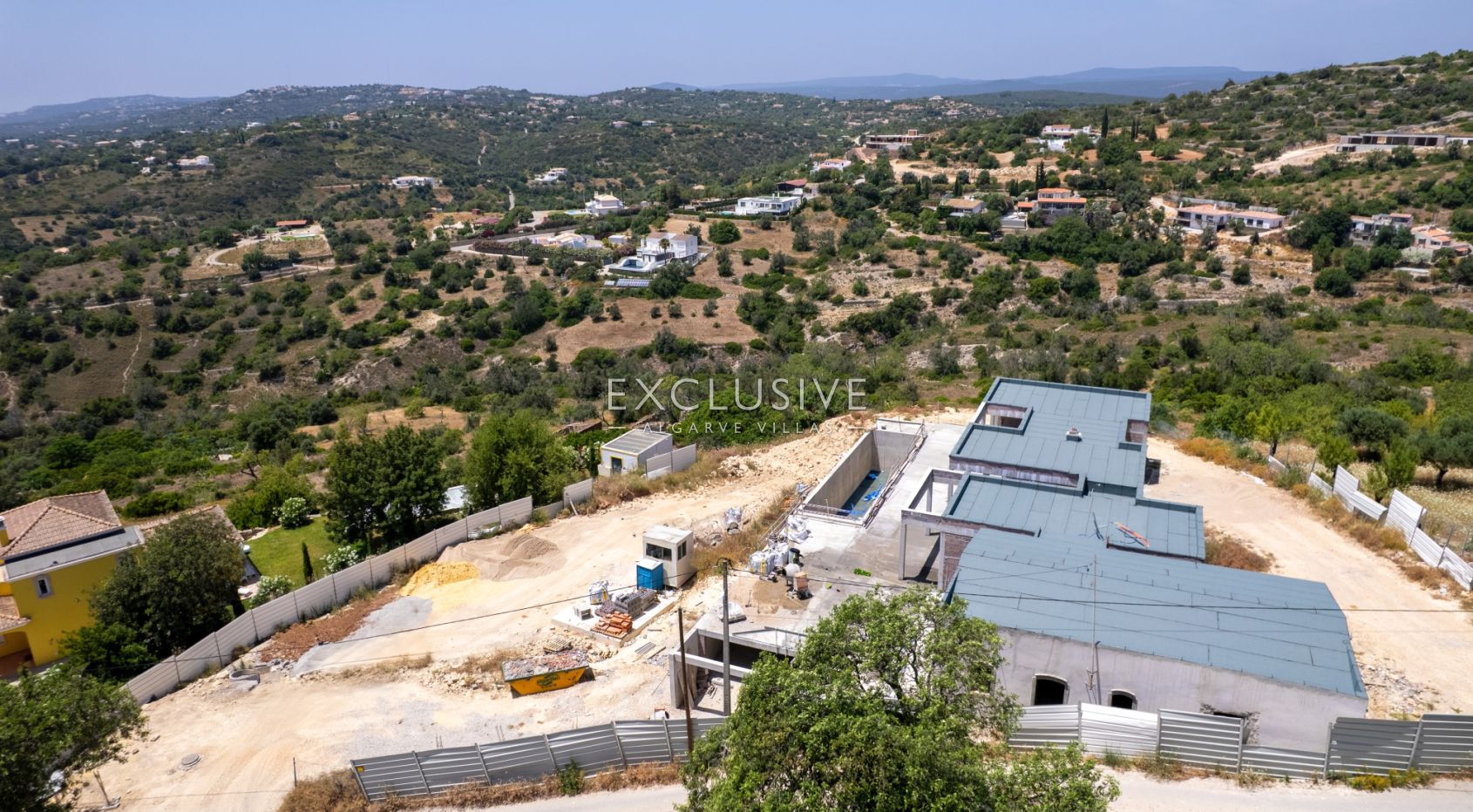 New build 3 bedrooms villa with pool and coastal views near Loule, Algarve