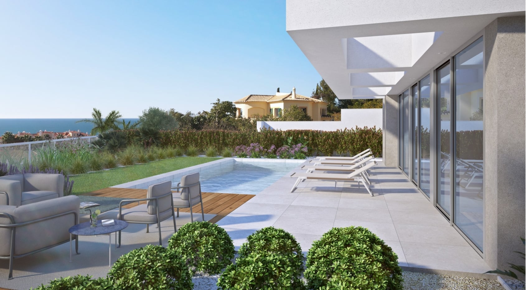 Exclusive Villa with Sea Views in a closed condominium at Monte Lemos, Praia da Luz