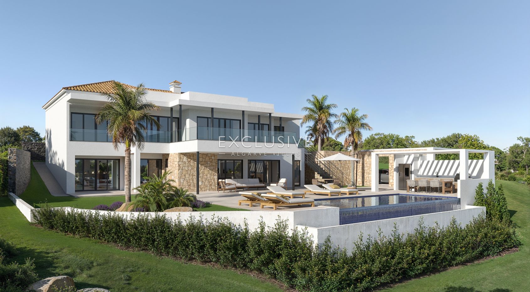 Villa Sta Barbara de Nexe, remodelled with fantastic coastal views across the Algarve