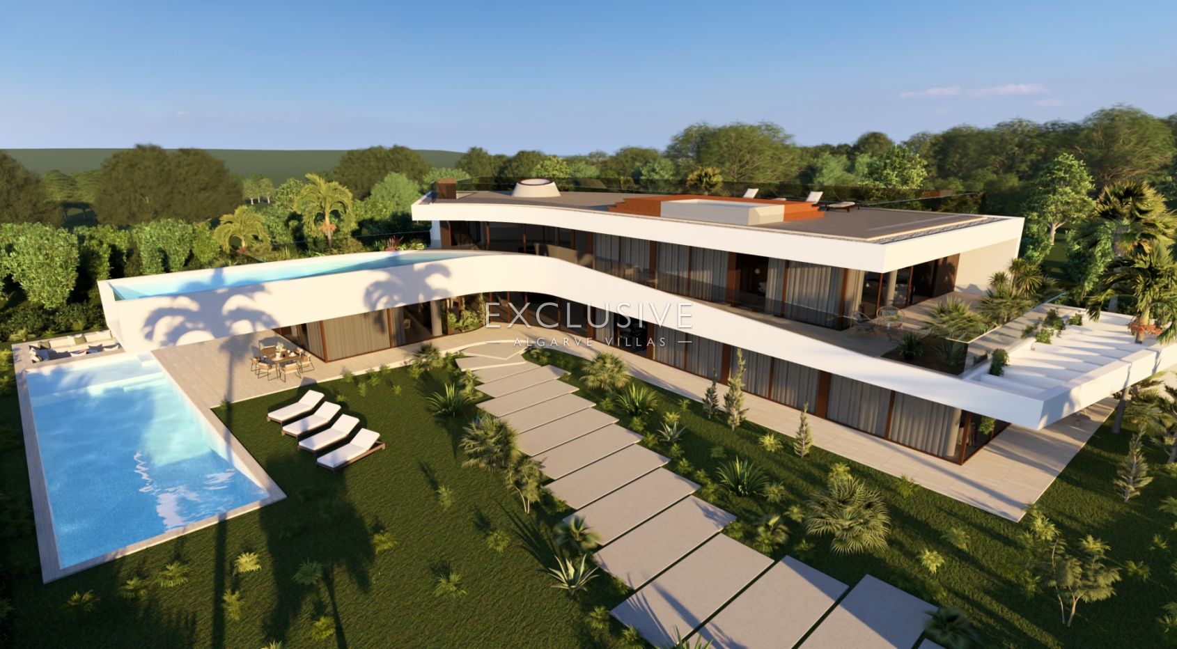 Villa on the beach - 7 bedrooms two swimming pools, spa and elevator, Albufeira, Algarve