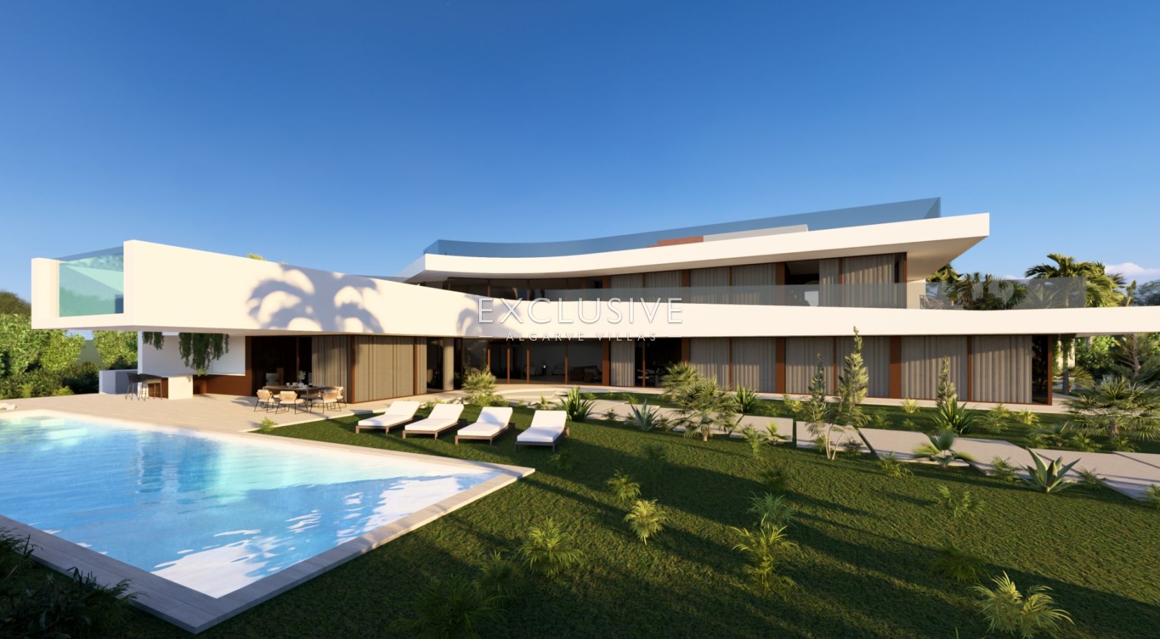 Villa on the beach - 7 bedrooms two swimming pools, spa and elevator, Albufeira, Algarve