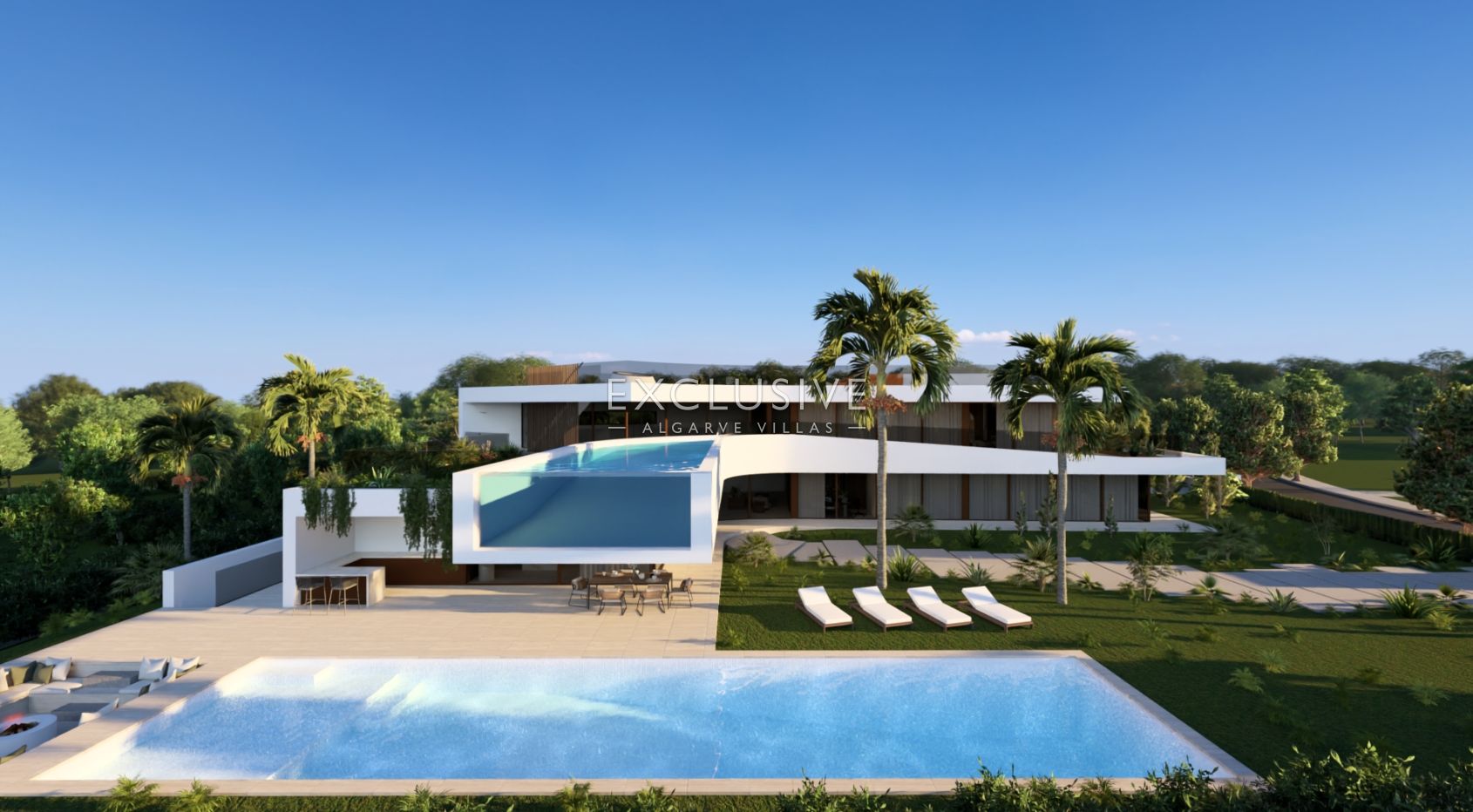 Villa on the beach - 7 bedrooms two swimming pools, spa and elevator, Albufeira, Algarve