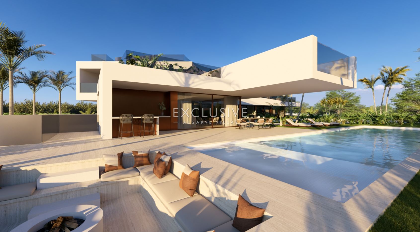 Villa on the beach - 7 bedrooms two swimming pools, spa and elevator, Albufeira, Algarve