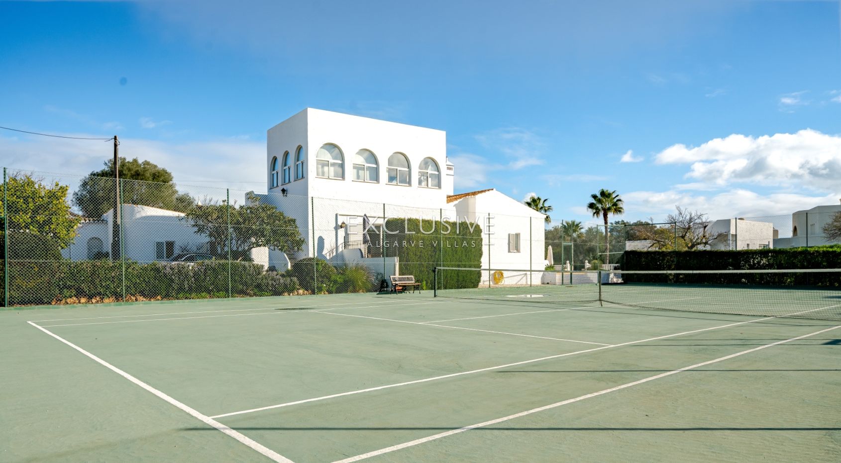 Panoramic Sea-View Villa in Carvoeiro — 6 Bedrooms, Heated Saltwater Pool, Tennis Court & Walk to To