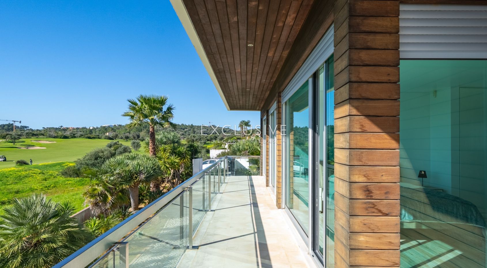 Contemporary villa overlooking Palmares golf course, the Meia Praia and Alvor Estuary