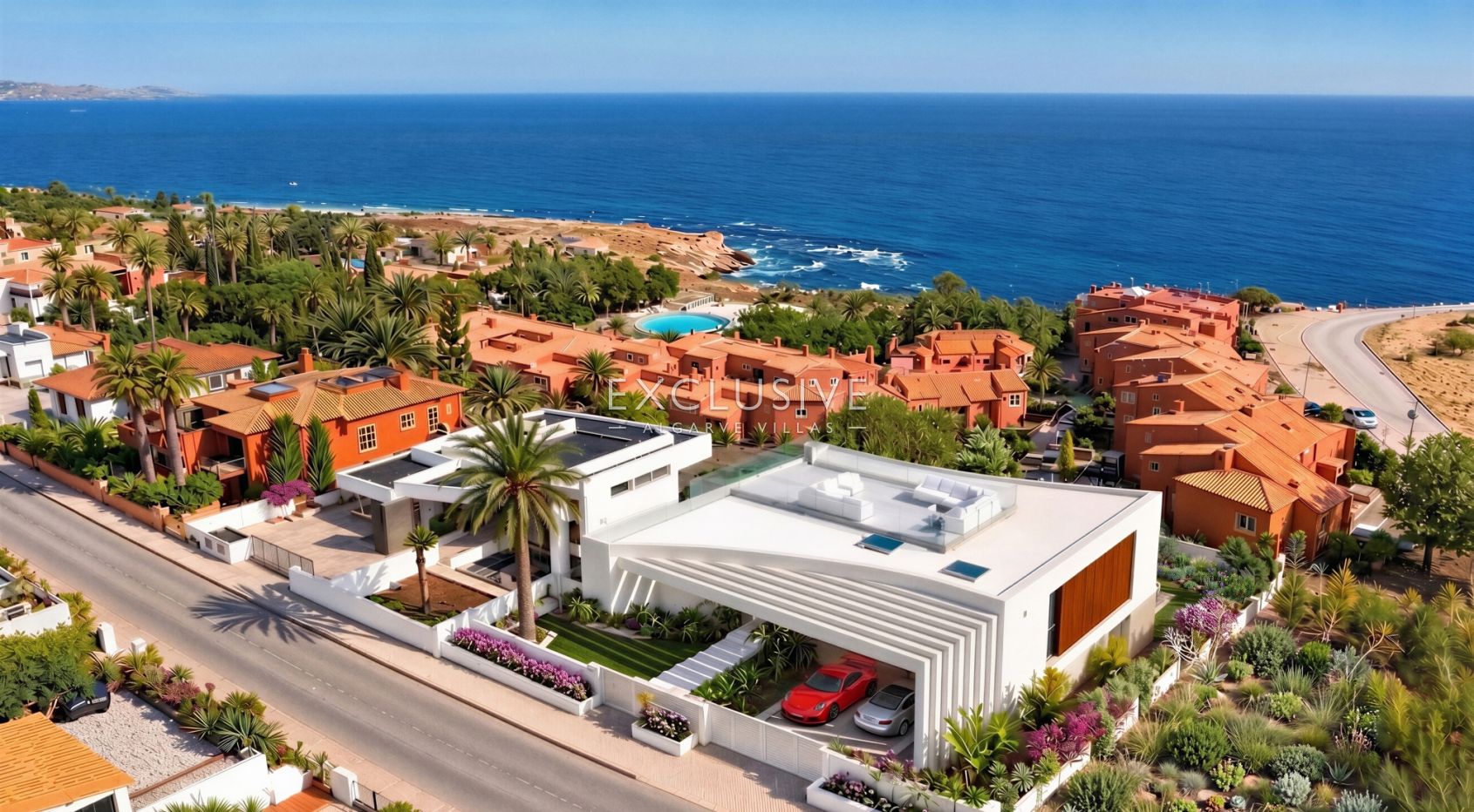 Turnkey Contemporary Villa Project with Ocean Views in Praia da Luz, Algarve