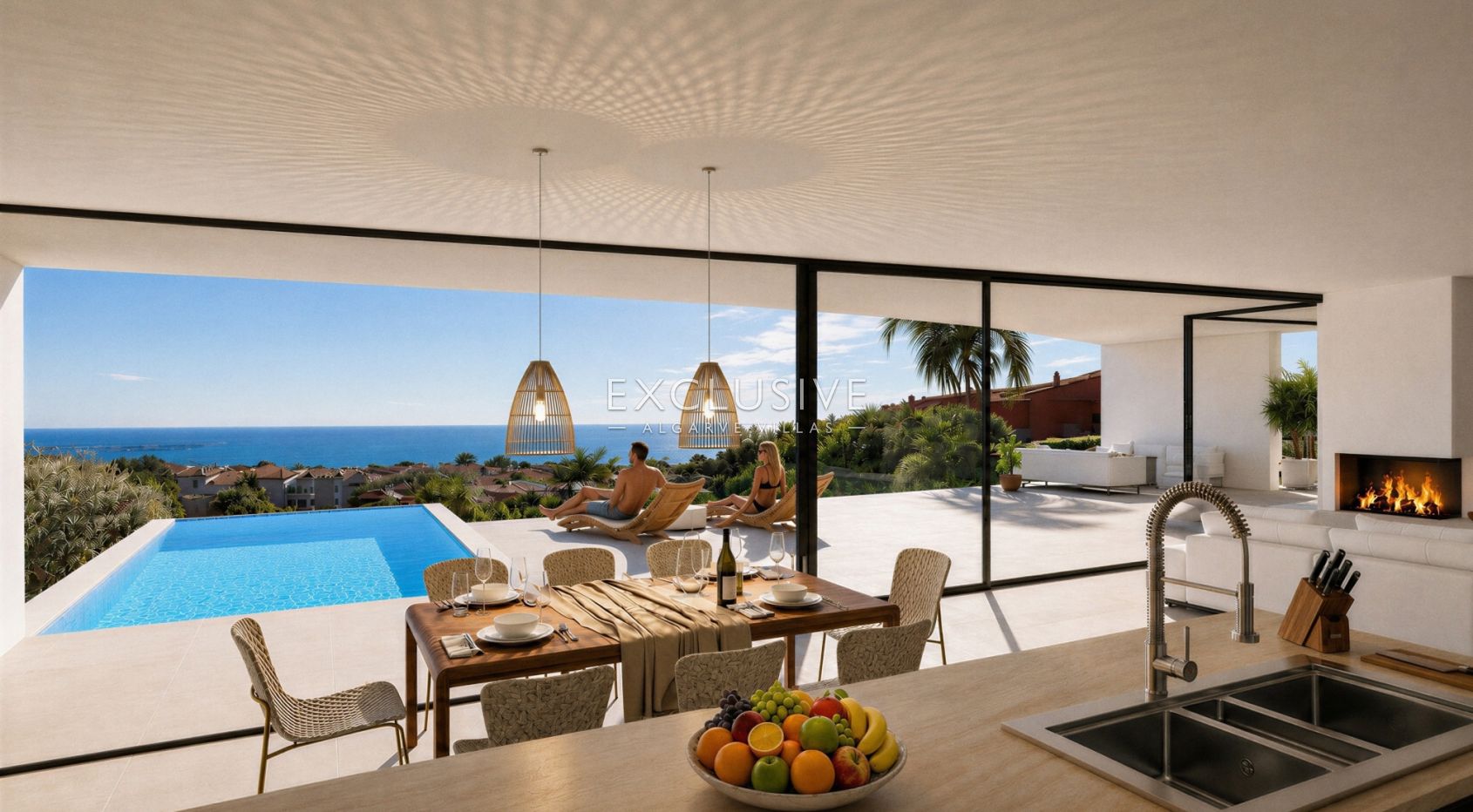 Turnkey Contemporary Villa Project with Ocean Views in Praia da Luz, Algarve