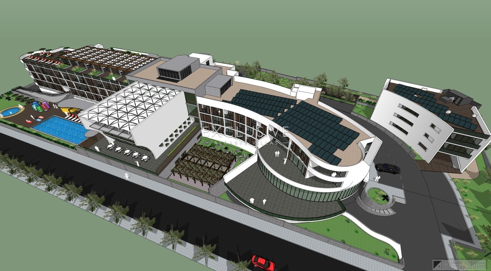 Plot of land to build a senior home in the Algarve with 80 bedrooms