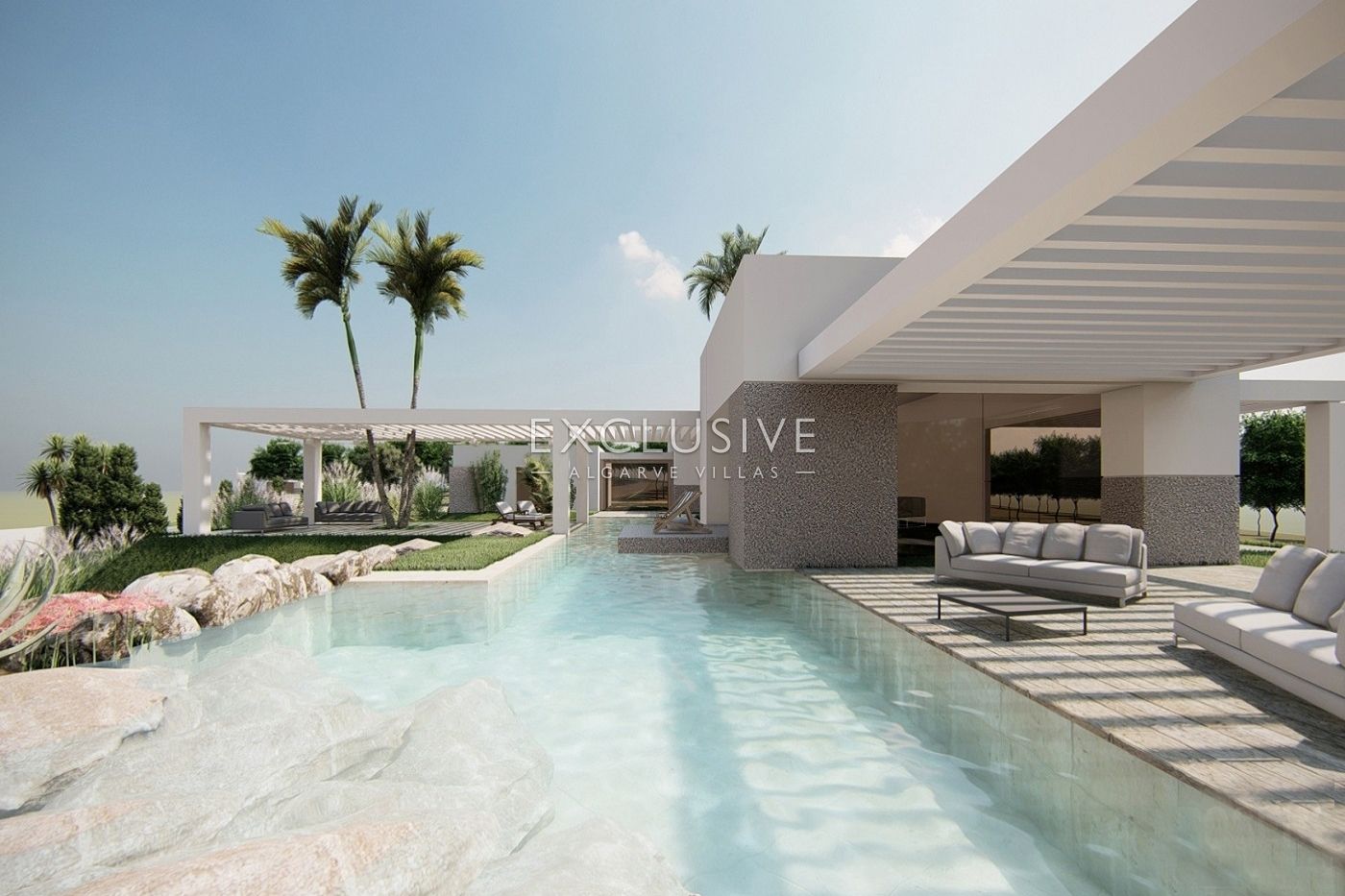 4 ha of Land near Vale do Lobo with project for a large home with swimming pool, Algarve