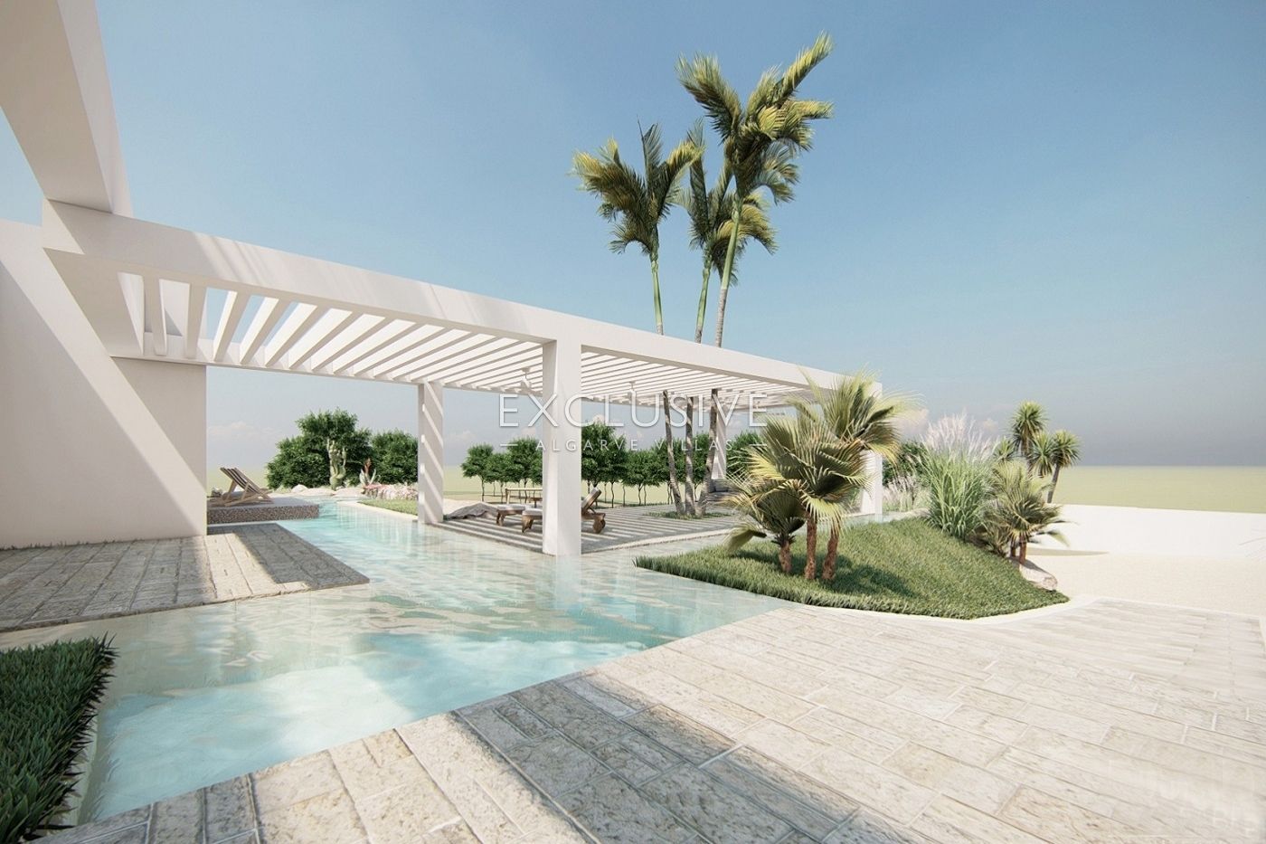 4 ha of Land near Vale do Lobo with project for a large home with swimming pool, Algarve