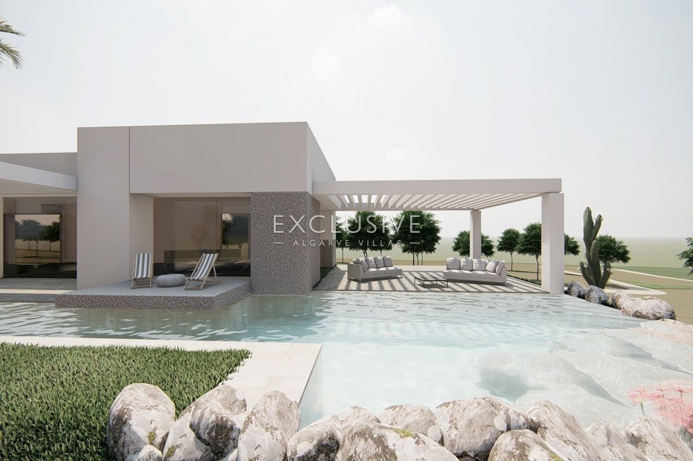 4 ha of Land near Vale do Lobo with project for a large home with swimming pool, Algarve
