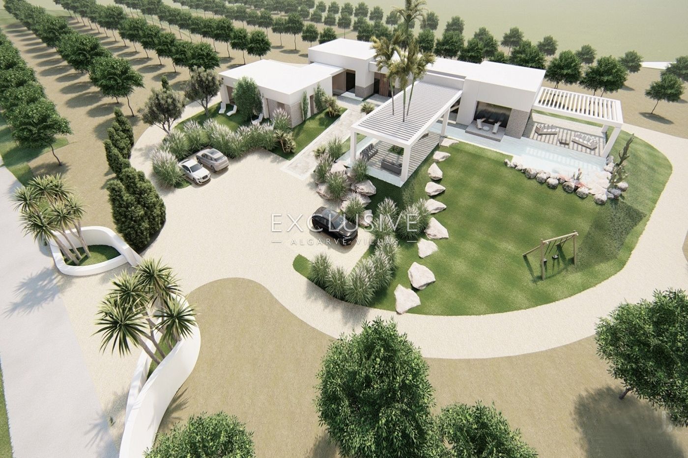 4 ha of Land near Vale do Lobo with project for a large home with swimming pool, Algarve