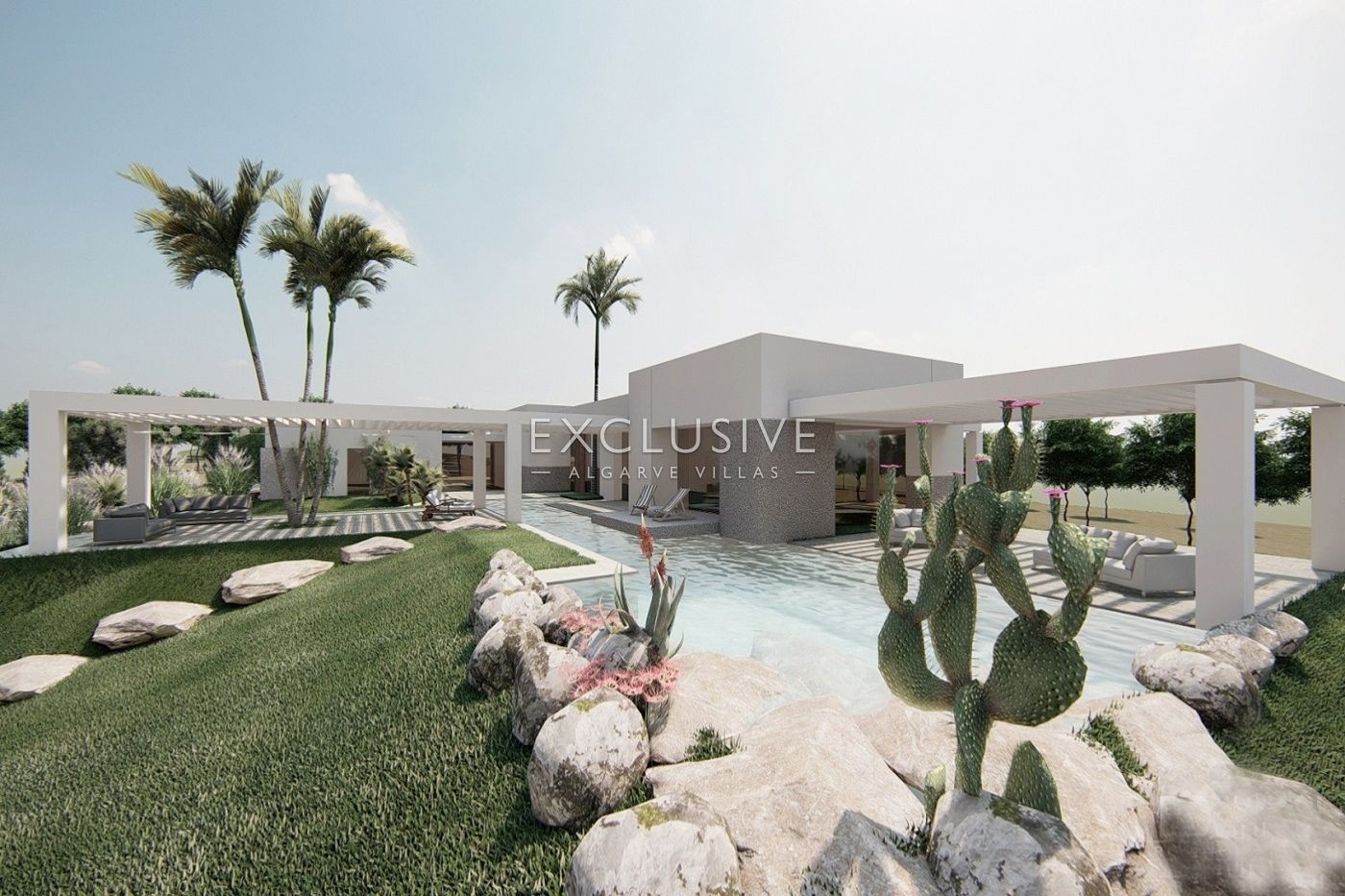 4 ha of Land near Vale do Lobo with project for a large home with swimming pool, Algarve