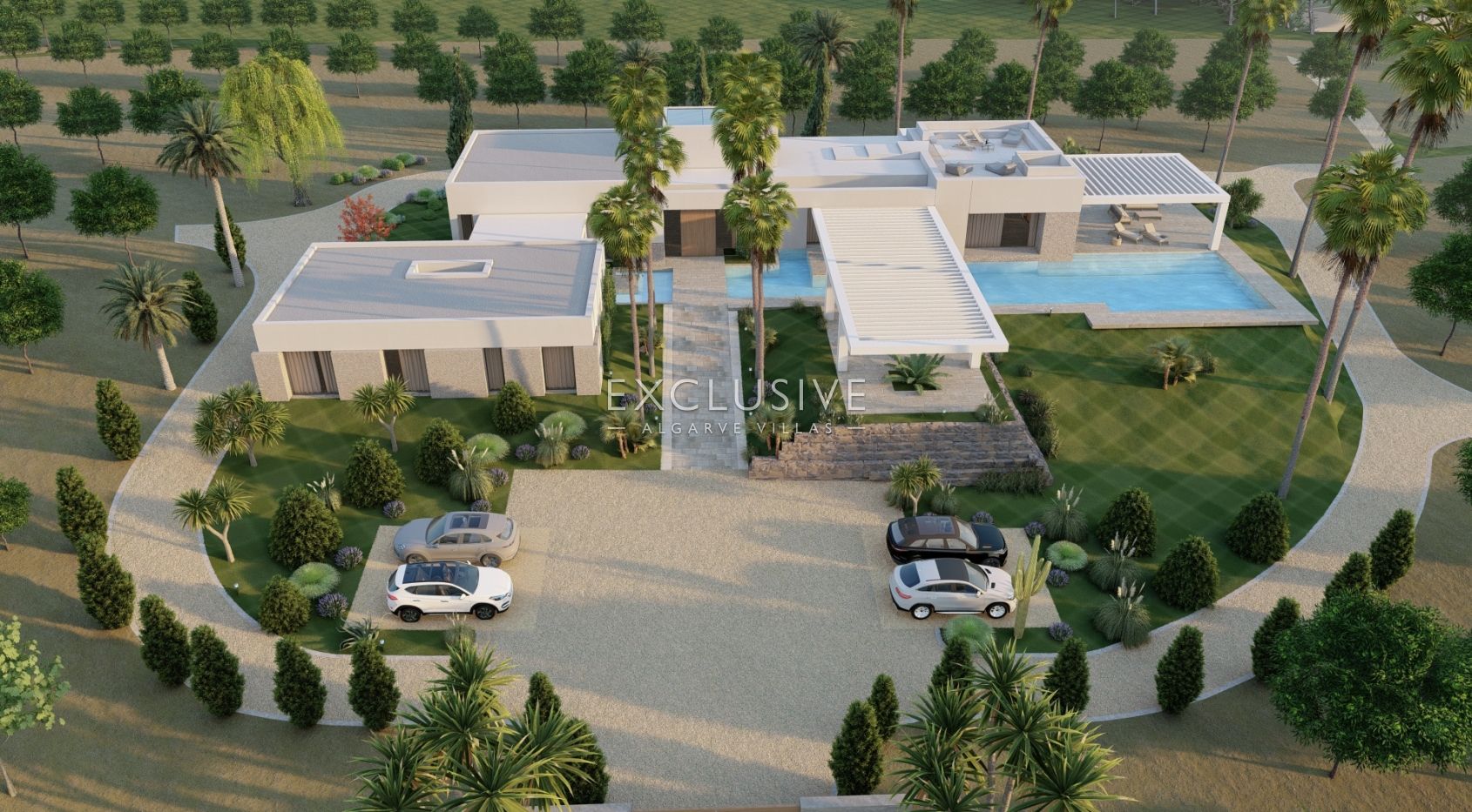 4 ha of Land near Vale do Lobo with project for a large home with swimming pool, Algarve