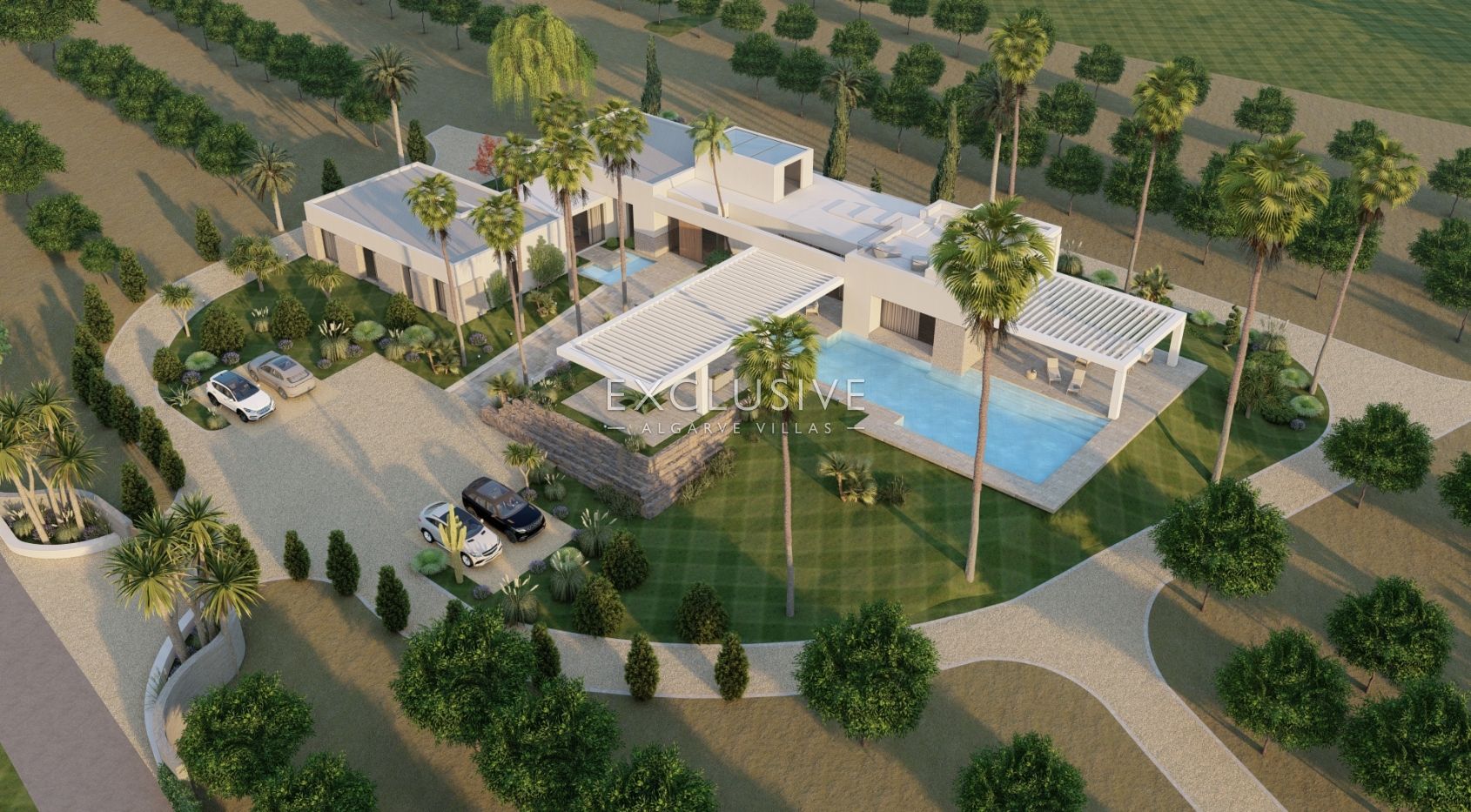 4 ha of Land near Vale do Lobo with project for a large home with swimming pool, Algarve