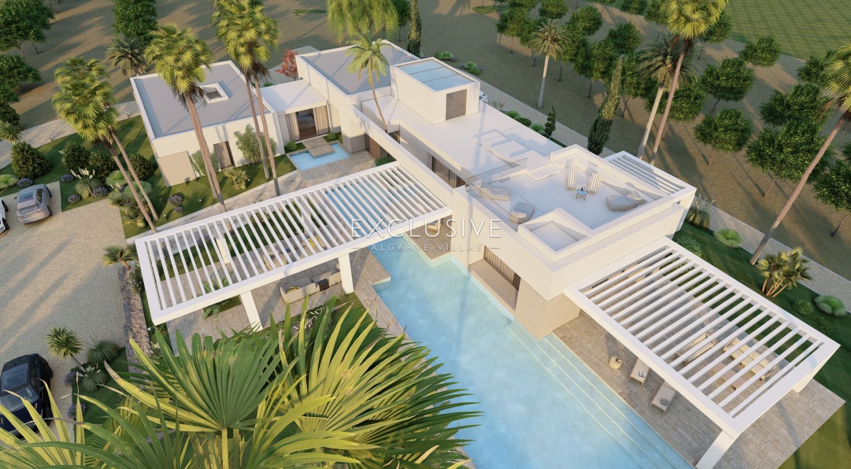 4 ha of Land near Vale do Lobo with project for a large home with swimming pool, Algarve