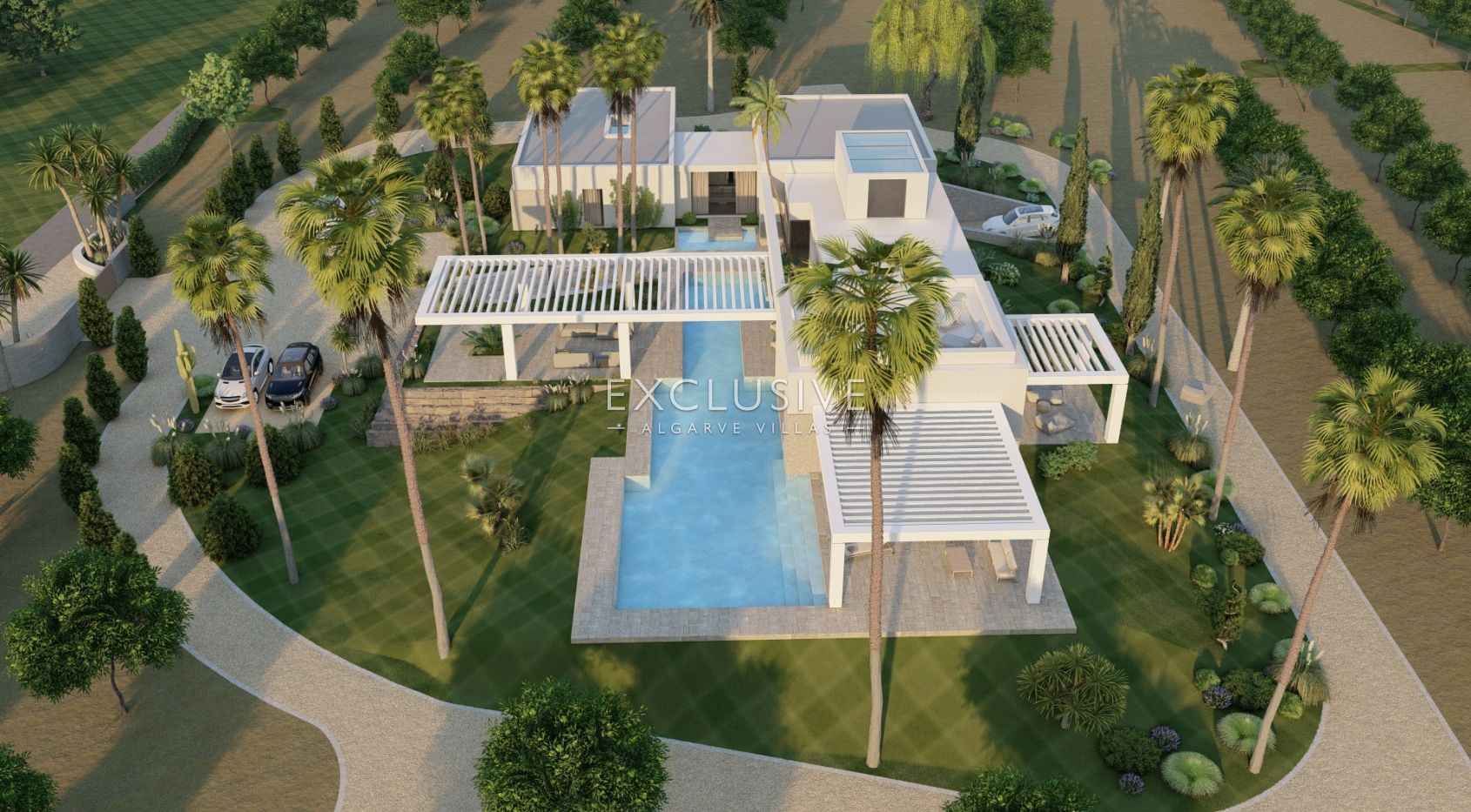 4 ha of Land near Vale do Lobo with project for a large home with swimming pool, Algarve