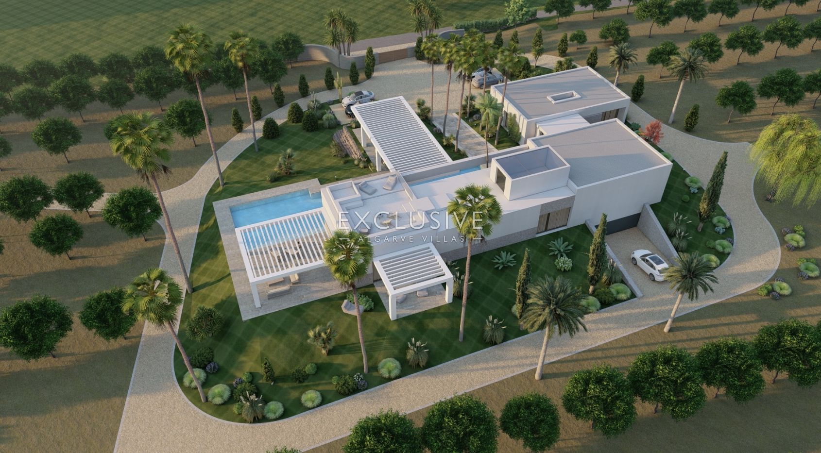 4 ha of Land near Vale do Lobo with project for a large home with swimming pool, Algarve