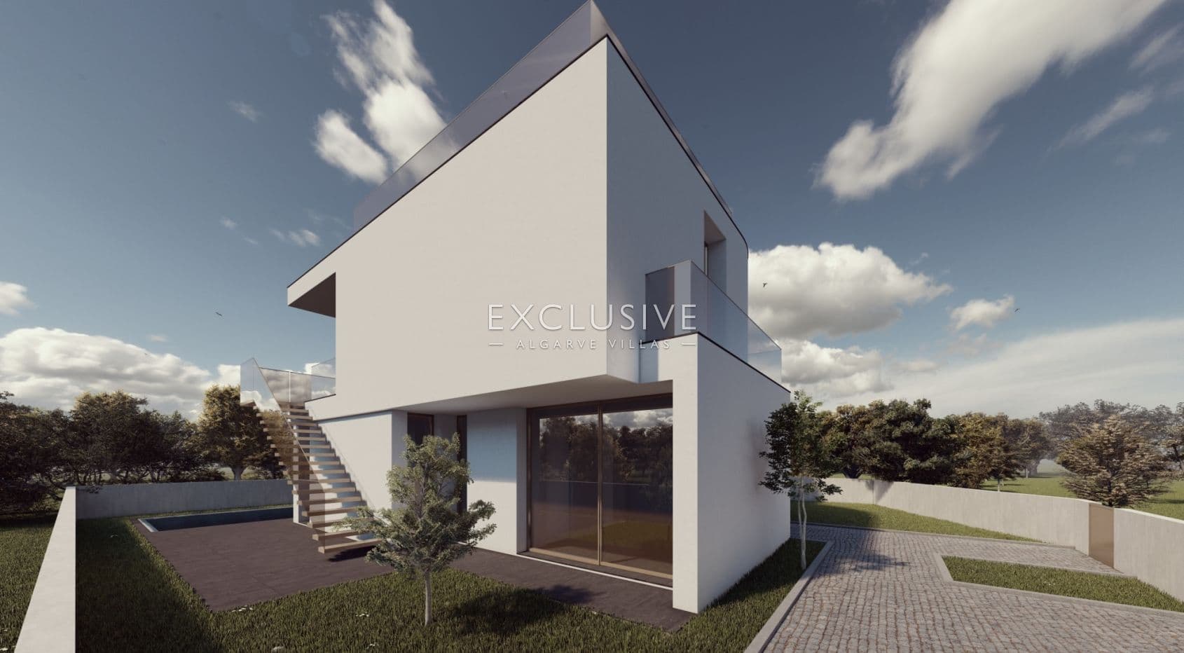 Plot with project for contemporary villa in Carvoeiro, Algarve-1