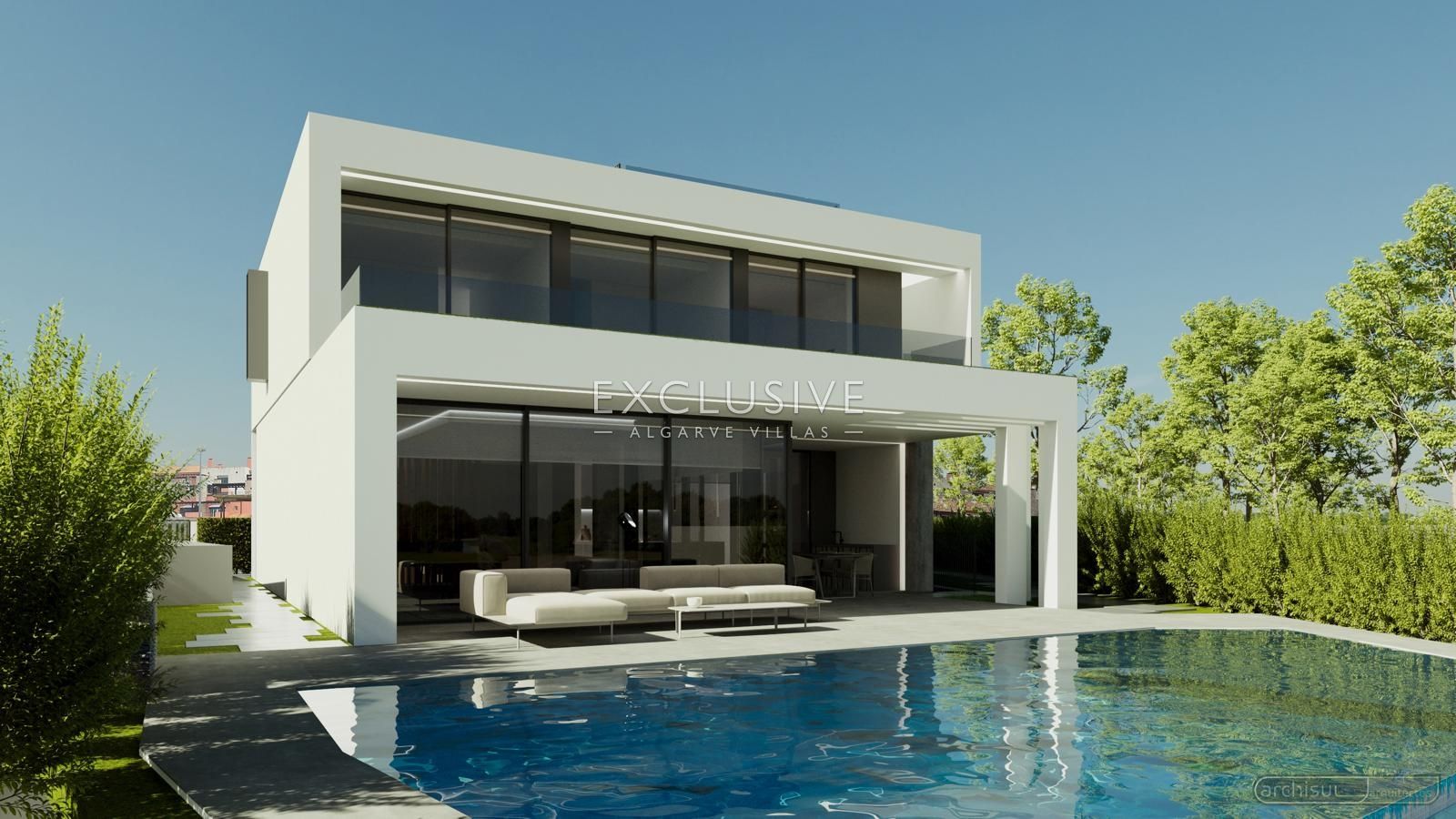 Luxury contemporary villa on a golf couse in Vilamoura, Algarve