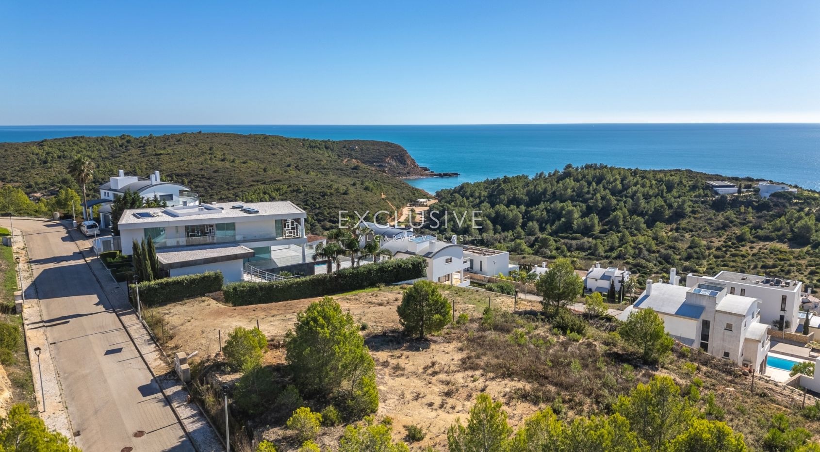 Panoramic Sea View Plot with Approved Contemporary Project Western Algarve