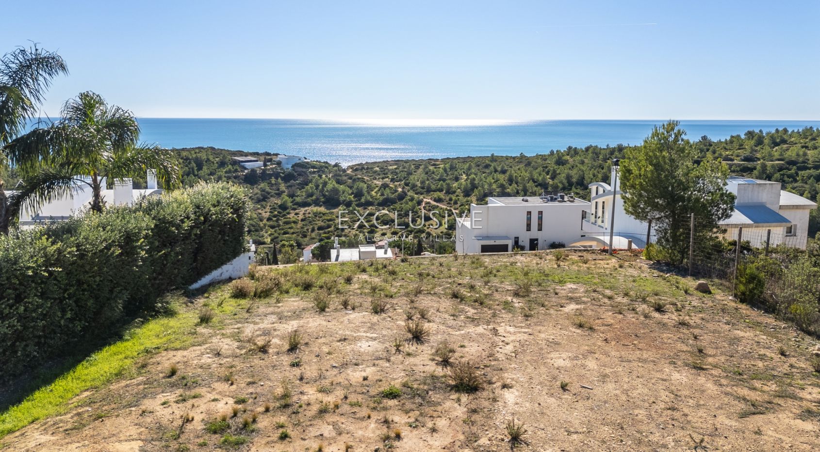 Panoramic Sea View Plot with Approved Contemporary Project Western Algarve