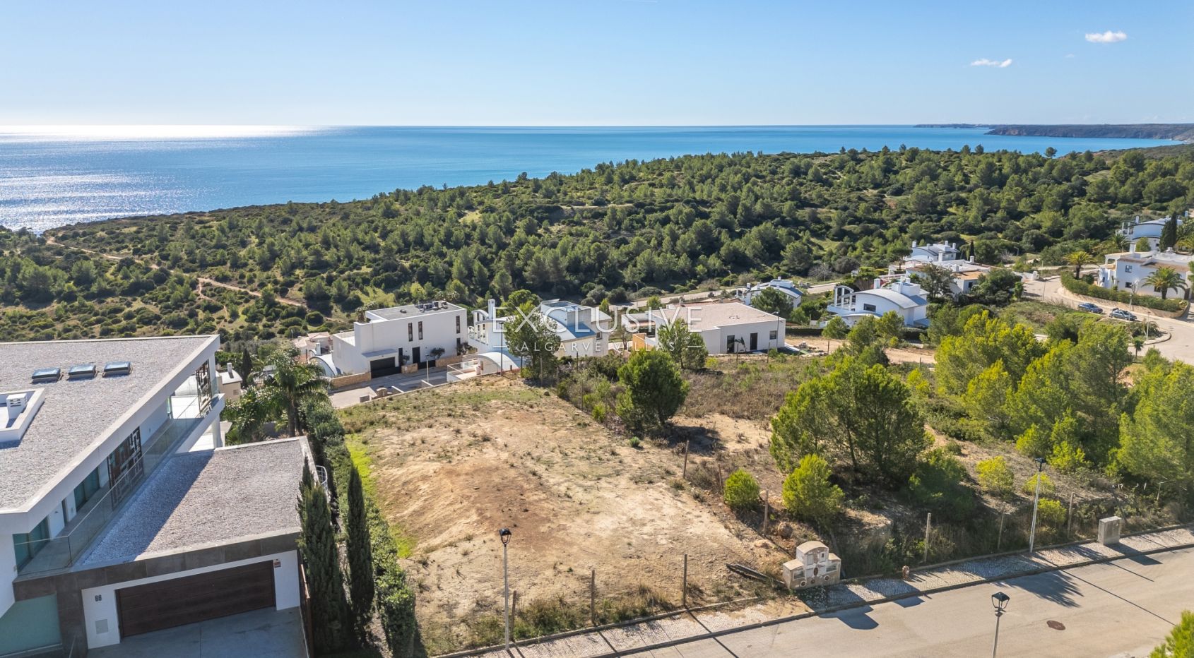 Panoramic Sea View Plot with Approved Contemporary Project Western Algarve